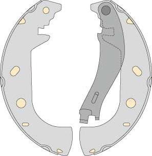 MGA M757 - Brake Shoe Set autospares.lv