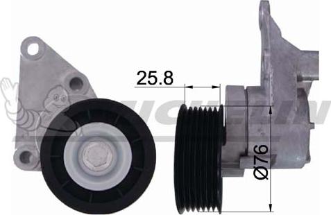 MICHELIN EngineParts SMAMP04401 - Belt Tensioner, v-ribbed belt autospares.lv