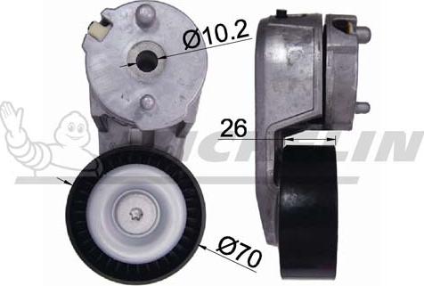 MICHELIN EngineParts SMAMP04407 - Belt Tensioner, v-ribbed belt autospares.lv