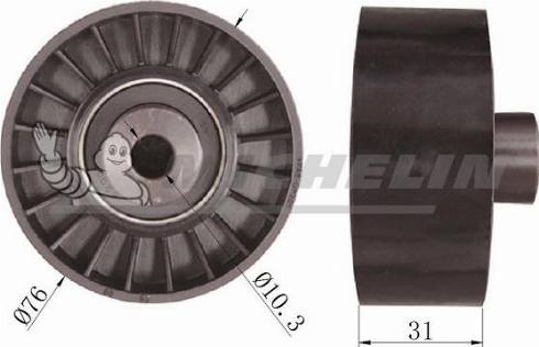 MICHELIN EngineParts SMAMP04043 - Pulley, v-ribbed belt autospares.lv