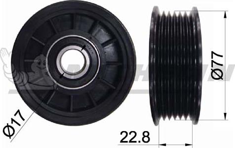 MICHELIN EngineParts SMAMP04065 - Pulley, v-ribbed belt autospares.lv