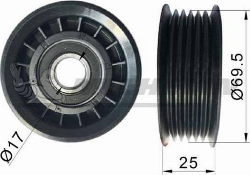 MICHELIN EngineParts SMAMP04001 - Pulley, v-ribbed belt autospares.lv