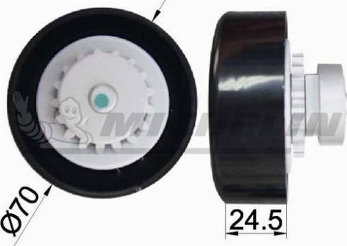 MICHELIN EngineParts SMAMP04039 - Pulley, v-ribbed belt autospares.lv