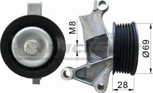 MICHELIN EngineParts SMAMP04180 - Pulley, v-ribbed belt autospares.lv