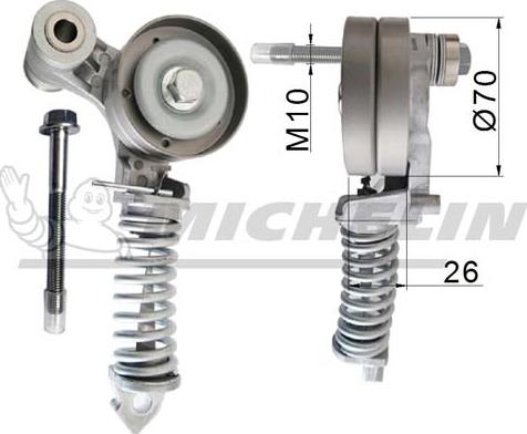 MICHELIN EngineParts SMAMP04341 - Belt Tensioner, v-ribbed belt autospares.lv