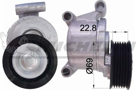 MICHELIN EngineParts SMAMP04330 - Belt Tensioner, v-ribbed belt autospares.lv