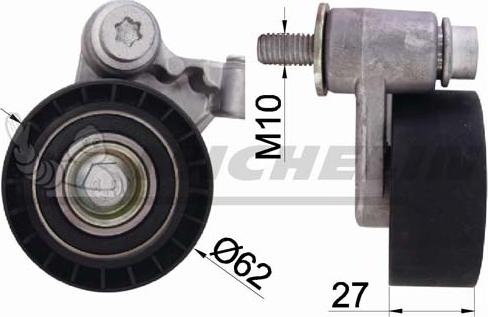 MICHELIN EngineParts SMAMP04323 - Tensioner Pulley, timing belt autospares.lv
