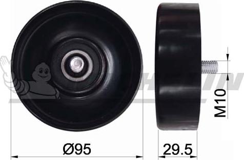 MICHELIN EngineParts SMAMP05007 - Pulley, v-ribbed belt autospares.lv