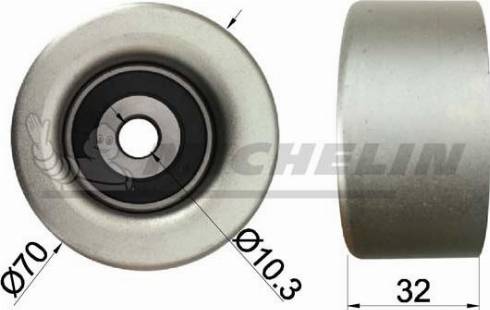 MICHELIN EngineParts SMAMP06030 - Pulley, v-ribbed belt autospares.lv