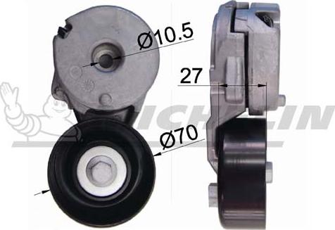 MICHELIN EngineParts SMAMP06314 - Belt Tensioner, v-ribbed belt autospares.lv