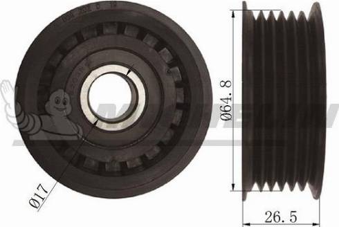 MICHELIN EngineParts SMAMP01009 - Pulley, v-ribbed belt autospares.lv