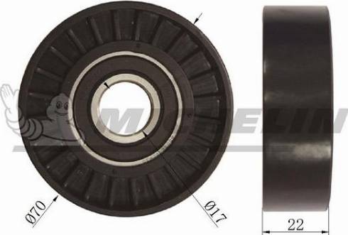 MICHELIN EngineParts SMAMP01034 - Pulley, v-ribbed belt autospares.lv