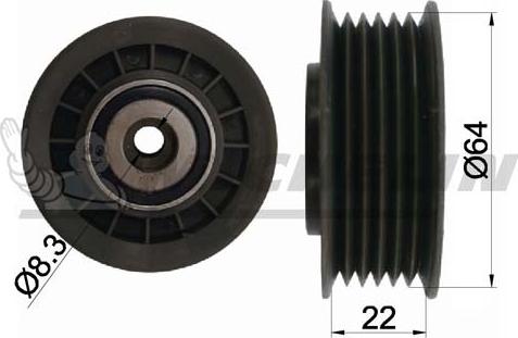 MICHELIN EngineParts SMAMP01020 - Pulley, v-ribbed belt autospares.lv