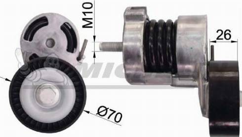 MICHELIN EngineParts SMAMP01344 - Belt Tensioner, v-ribbed belt autospares.lv