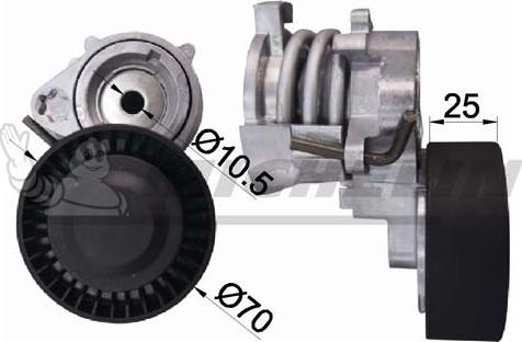 MICHELIN EngineParts SMAMP01343 - Belt Tensioner, v-ribbed belt autospares.lv