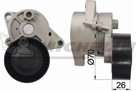 MICHELIN EngineParts SMAMP01311 - Belt Tensioner, v-ribbed belt autospares.lv