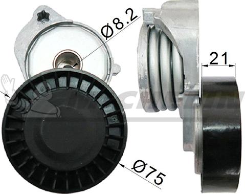 MICHELIN EngineParts SMAMP03452 - Belt Tensioner, v-ribbed belt autospares.lv