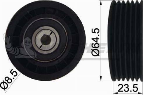 MICHELIN EngineParts SMAMP03018 - Pulley, v-ribbed belt autospares.lv