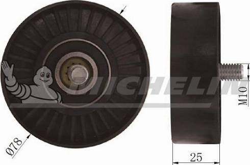 MICHELIN EngineParts SMAMP03028 - Pulley, v-ribbed belt autospares.lv