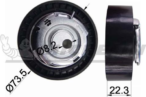 MICHELIN EngineParts SMAMP03397 - Tensioner Pulley, timing belt autospares.lv