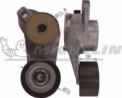 MICHELIN EngineParts SMAMP03350 - Belt Tensioner, v-ribbed belt autospares.lv