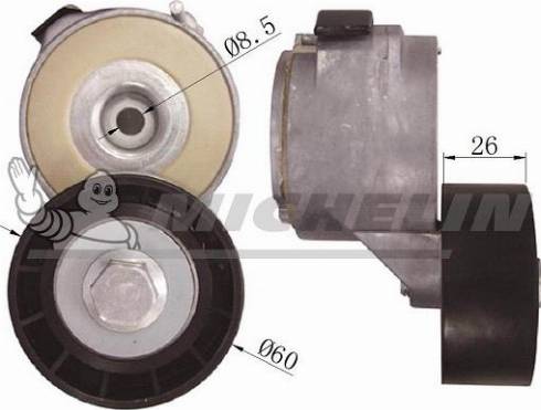 MICHELIN EngineParts SMAMP03357 - Belt Tensioner, v-ribbed belt autospares.lv