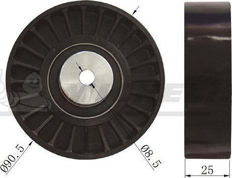 MICHELIN EngineParts SMAMP02006 - Pulley, v-ribbed belt autospares.lv