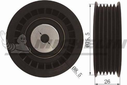 MICHELIN EngineParts SMAMP02007 - Pulley, v-ribbed belt autospares.lv