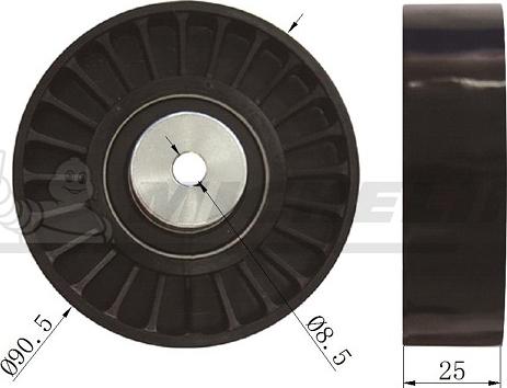 MICHELIN EngineParts SMAMP02010 - Pulley, v-ribbed belt autospares.lv