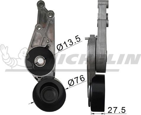 MICHELIN EngineParts SMAMP02396 - Belt Tensioner, v-ribbed belt autospares.lv