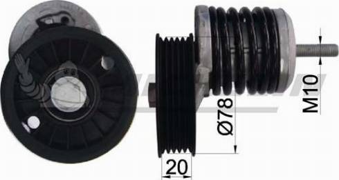 MICHELIN EngineParts SMAMP02355 - Belt Tensioner, v-ribbed belt autospares.lv