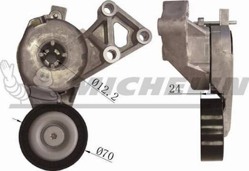 MICHELIN EngineParts SMAMP02353 - Belt Tensioner, v-ribbed belt autospares.lv