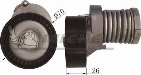 MICHELIN EngineParts SMAMP02362 - Belt Tensioner, v-ribbed belt autospares.lv