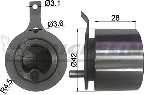 MICHELIN EngineParts SMAMP16307 - Tensioner Pulley, timing belt autospares.lv