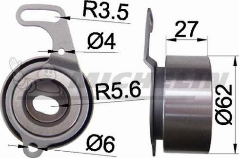 MICHELIN EngineParts SMAMP16319 - Tensioner Pulley, timing belt autospares.lv