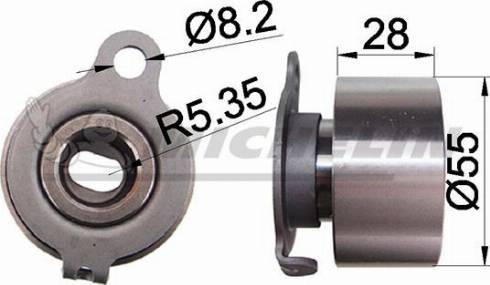 MICHELIN EngineParts SMAMP16318 - Tensioner Pulley, timing belt autospares.lv