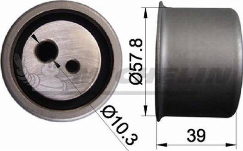 MICHELIN EngineParts SMAMP13017 - Tensioner Pulley, timing belt autospares.lv