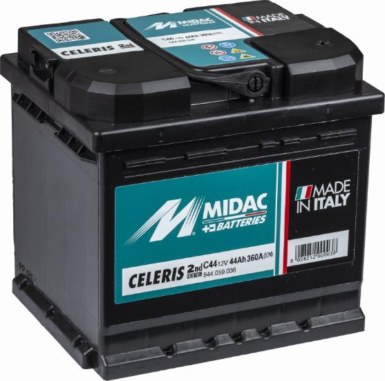 MIDAC C60 - Starter Battery autospares.lv