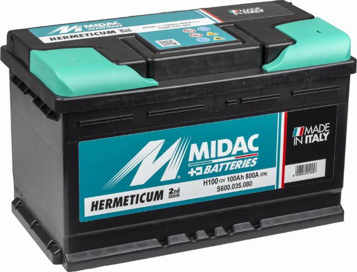 MIDAC HL100 - Starter Battery autospares.lv