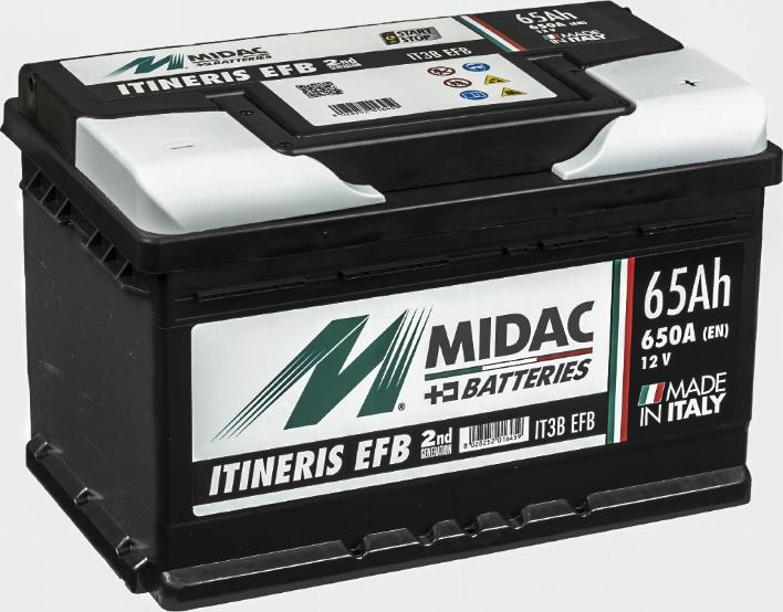 MIDAC IT3B EFB - Starter Battery autospares.lv