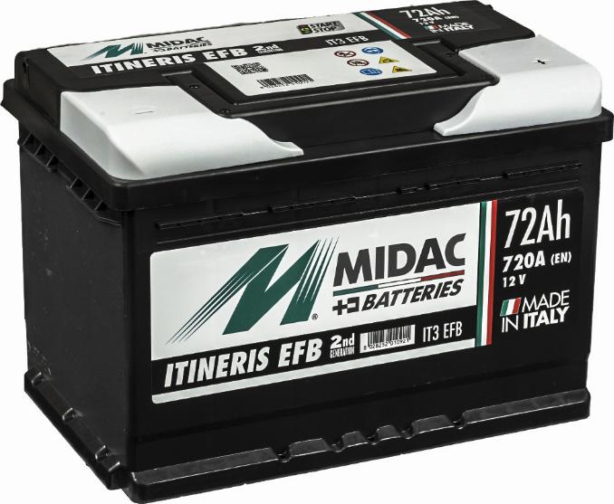MIDAC IT3 EFB - Starter Battery autospares.lv