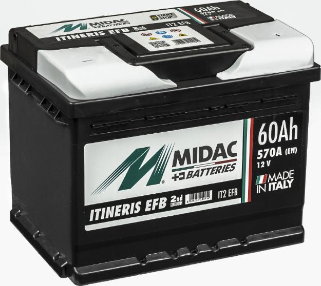 MIDAC IT2 EFB - Starter Battery autospares.lv