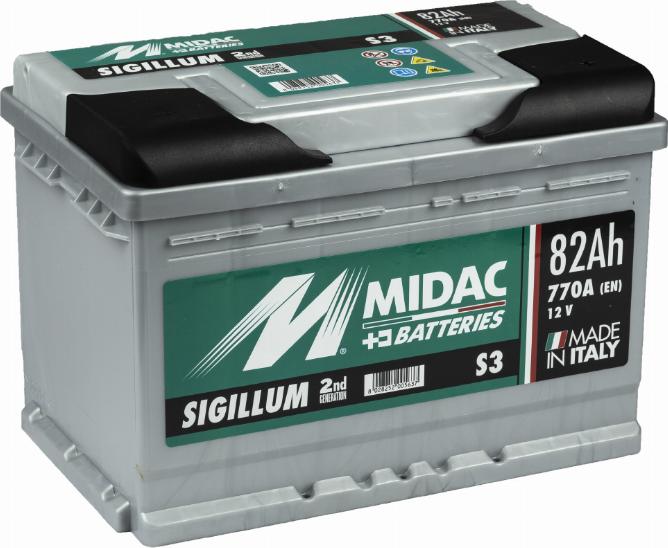 MIDAC S3 - Starter Battery autospares.lv