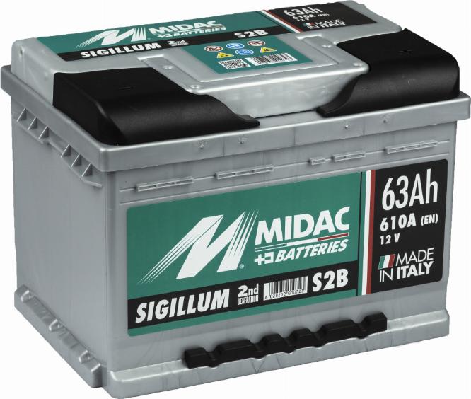 MIDAC S2B - Starter Battery autospares.lv
