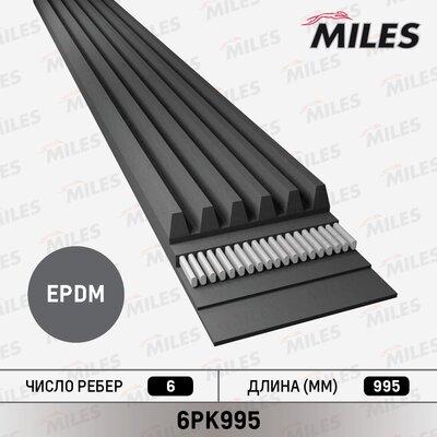 Miles 6PK995 - V-Ribbed Belt autospares.lv