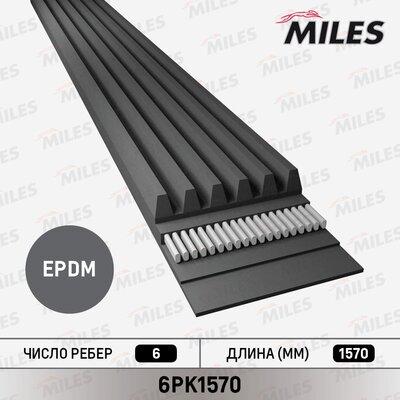 Miles 6PK1570 - V-Ribbed Belt autospares.lv