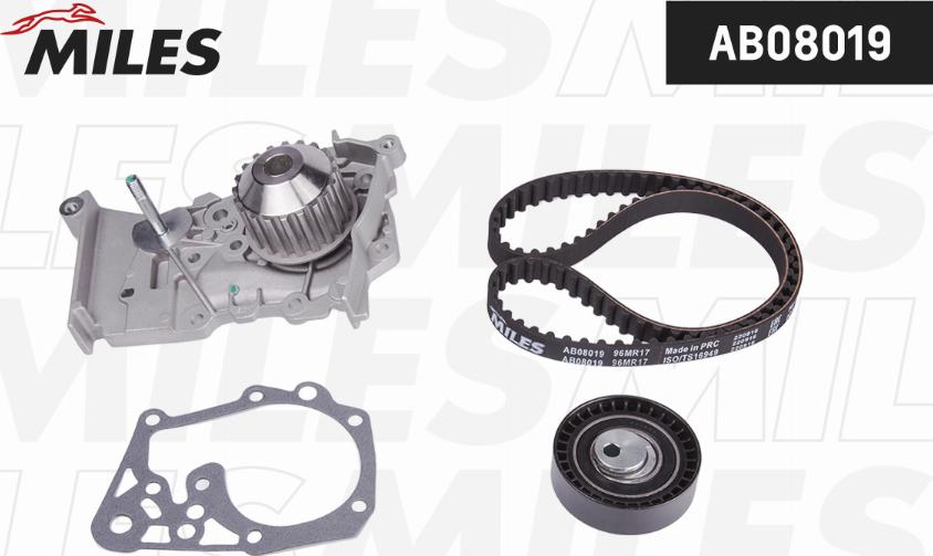 Miles AB08019 - Water Pump & Timing Belt Set autospares.lv