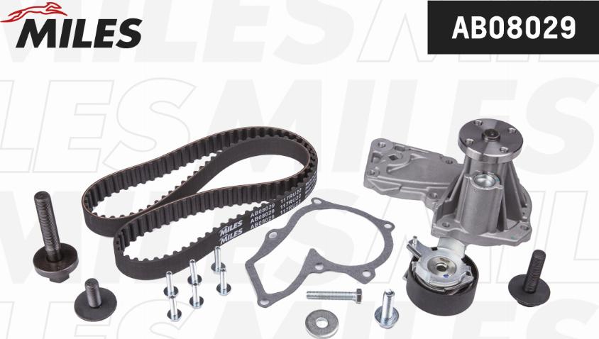 Miles AB08029 - Water Pump & Timing Belt Set autospares.lv