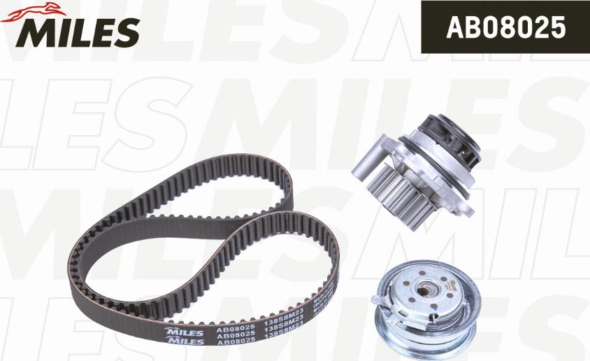 Miles AB08025 - Water Pump & Timing Belt Set autospares.lv