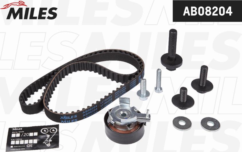 Miles AB08204 - Timing Belt Set autospares.lv